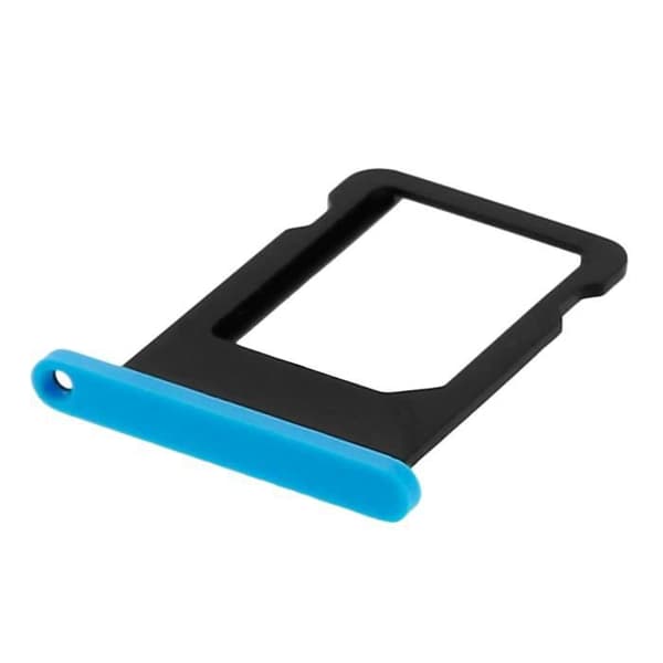 Tiroir för Nano SIM-kort - AVIZAR - Apple iPhone 5C - Blå - 10 g - Snabb ersättning