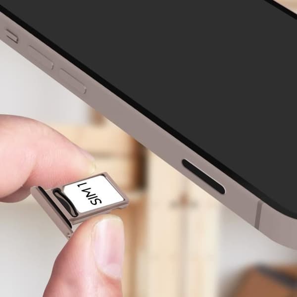 SIM-kortfack - iPhone - 13 - Rosa - Nano SIM - CE- och RoHS-kompatibel