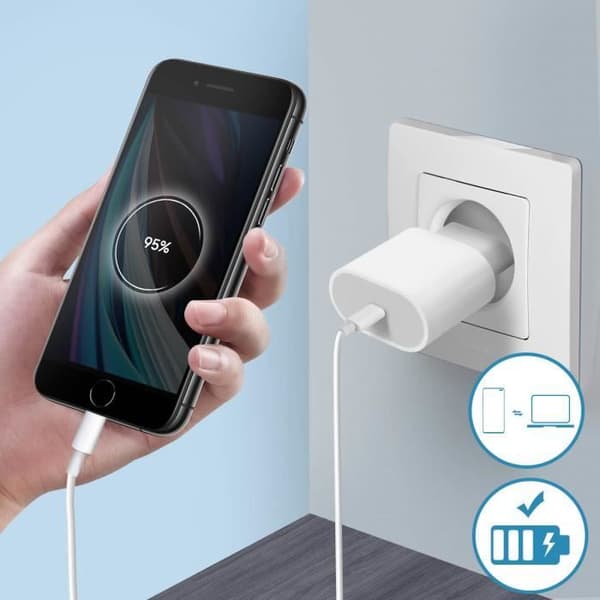 Laddarekontakt - Apple - iPhone SE 2020 - Svart - Byt ut