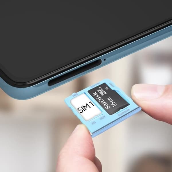 Samsung Galaxy A32 5G Ersättningsfack för SIM-kort Blå