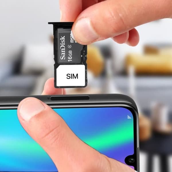 SIM-kortfack - Honor - 10 Lite - 1x Nano SIM och Micro SD - Svart