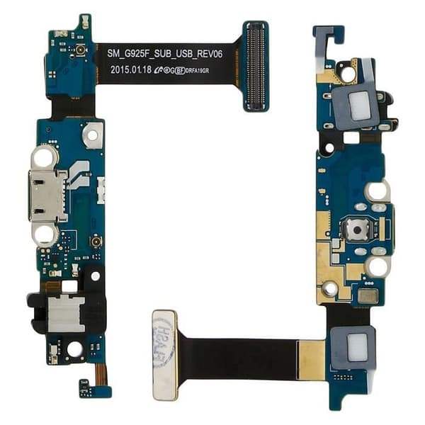 Laddplatta med Micro-USB + Micro + 3.5-uttag Samsung Galaxy S6 Edge