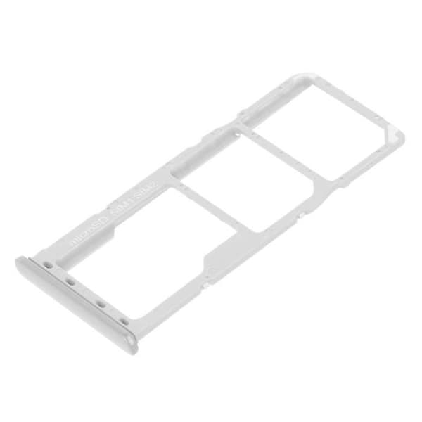 Ersättningsfack för SIM-kort - Samsung Galaxy A21s - Prismvit - 2 Nano SIM-kortplatser - Micro-SD-kortplats