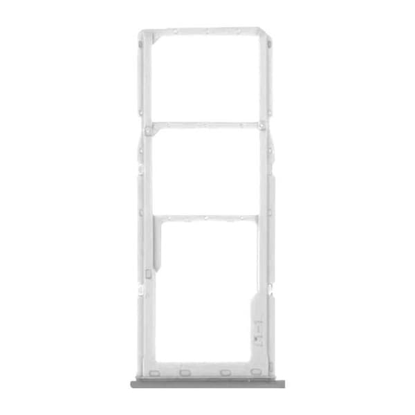 Ersättningsfack för SIM-kort - Samsung Galaxy A21s - Prismvit - 2 Nano SIM-kortplatser - Micro-SD-kortplats