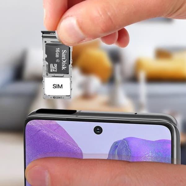 SIM-kortfack - AVIZAR - Samsung Note 20 Ultra - Ersättande Nano SIM-kortplats - Svart