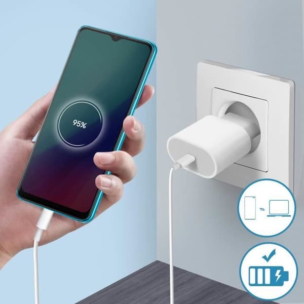 Realme C3 Micro-USB och Jack 3,5 mm laddningskontakt Svart