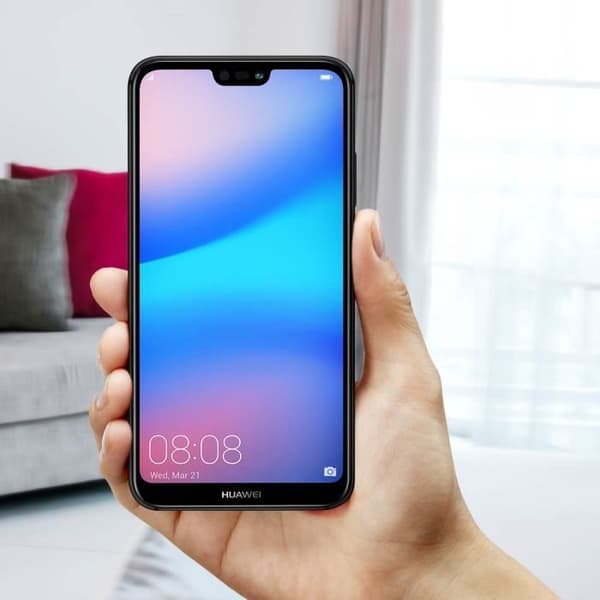 Touchskärm LCD - Huawei - P20 Lite - Härdat glas - 5,5 tum - Kompatibel med Android