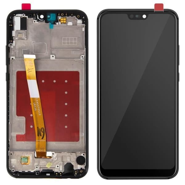 Touchskärm LCD - Huawei - P20 Lite - Härdat glas - 5,5 tum - Kompatibel med Android