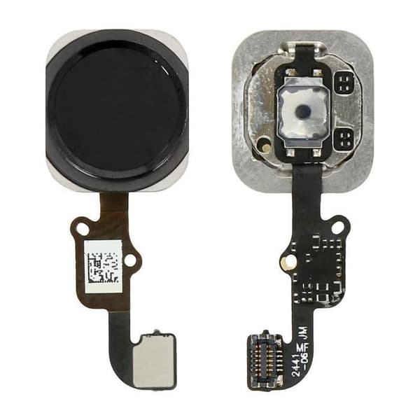 Hemknapp - Apple - iPhone 6 Plus - Svart - Anslutningskabel - Ersättning