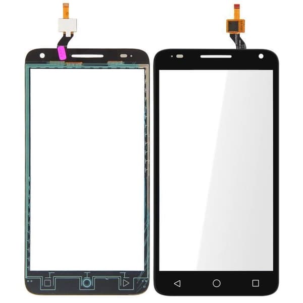 Vitre Tactile - ALCATEL - One Touch Pop 3 - Svart - Härdat glas - 5.5 tum