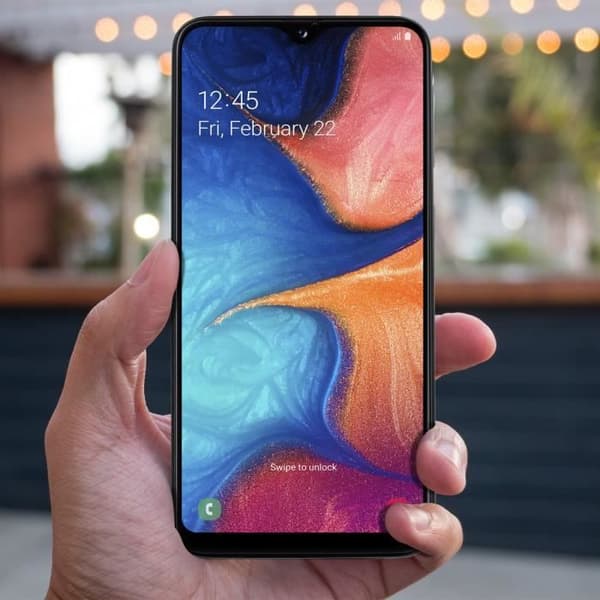 Samsung Galaxy A10 LCD-skärm Komplett Block Touch-kompatibel Svart