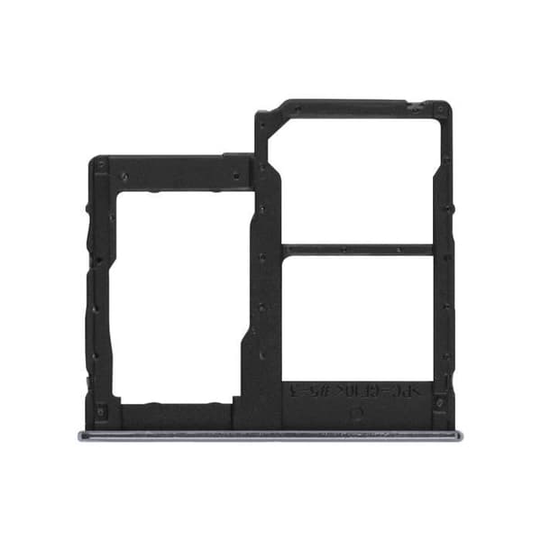 SIM-kortfack - Samsung - Galaxy A40 - Svart - 2 nano SIM-kortplatser - Micro-SD-kortplats