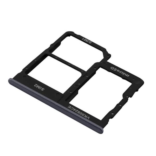 SIM-kortfack - Samsung - Galaxy A40 - Svart - 2 nano SIM-kortplatser - Micro-SD-kortplats