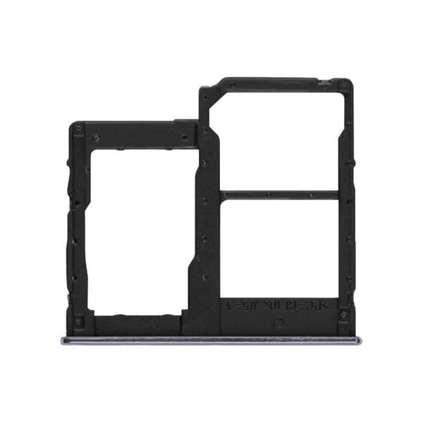 SIM-kortfack - Samsung - Galaxy A40 - Svart - 2 nano SIM-kortplatser - Micro-SD-kortplats