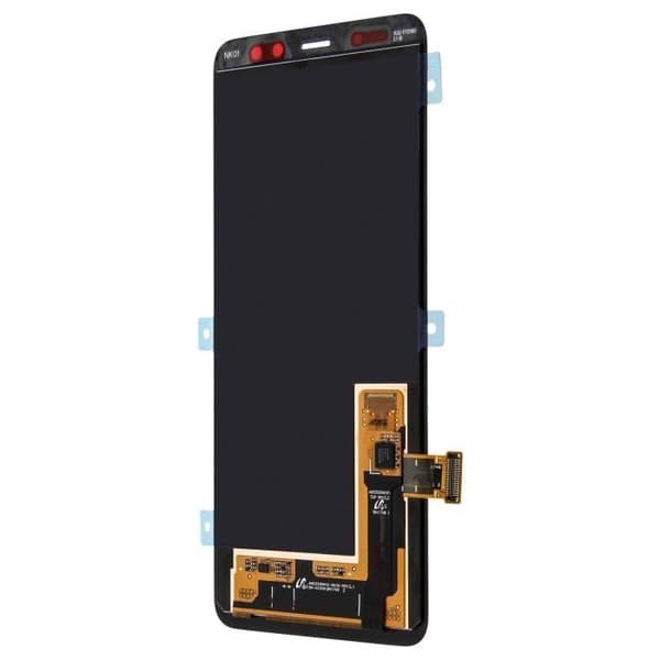 Galaxy A8 LCD-skärm Touchglas Original Samsung Black Screen Block