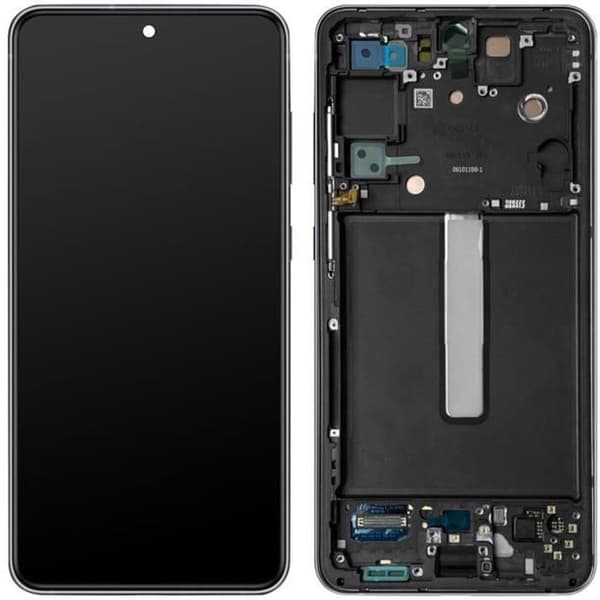 LCD-skärm - Samsung - Galaxy S21 FE - Original - Svart - Touchscreen