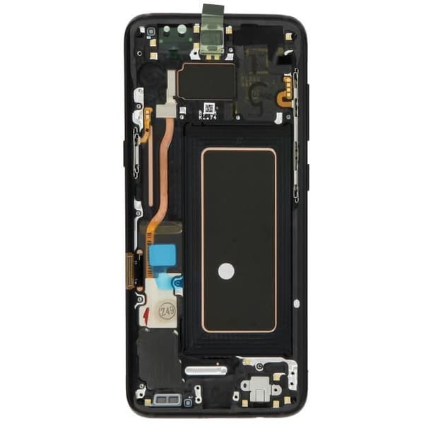 Galaxy S8 LCD-skärm Touchglas Komplett skärmblock Original Samsung Black