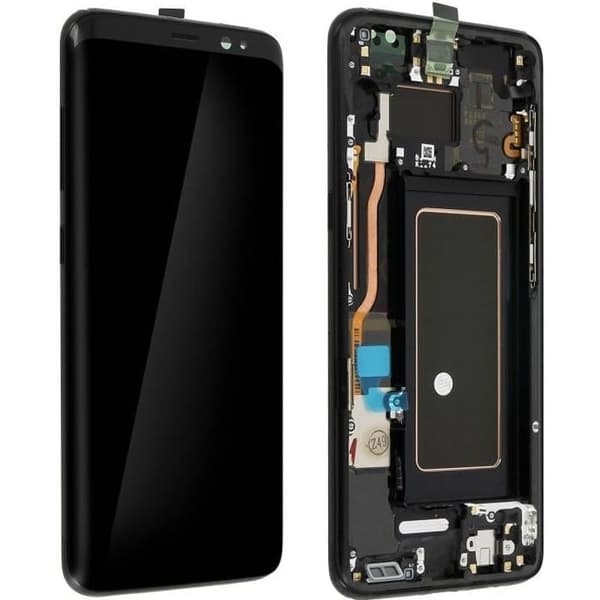 Galaxy S8 LCD-skärm Touchglas Komplett skärmblock Original Samsung Black