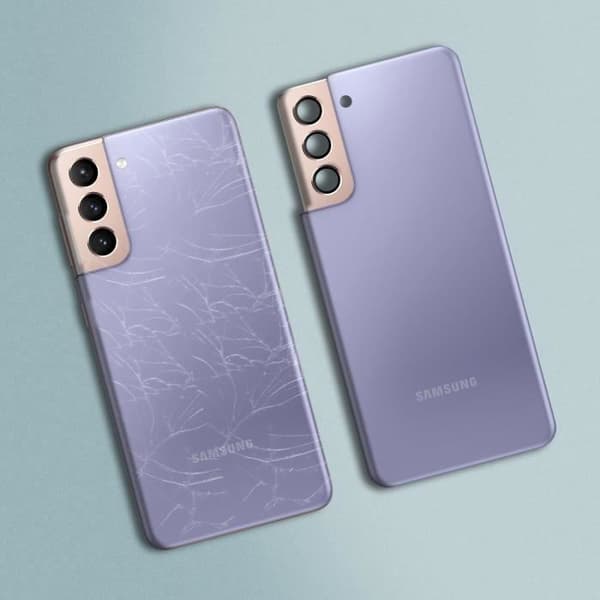 Samsung S21 Batteri Skal Original Samsung Bak Skal Ghost Purple