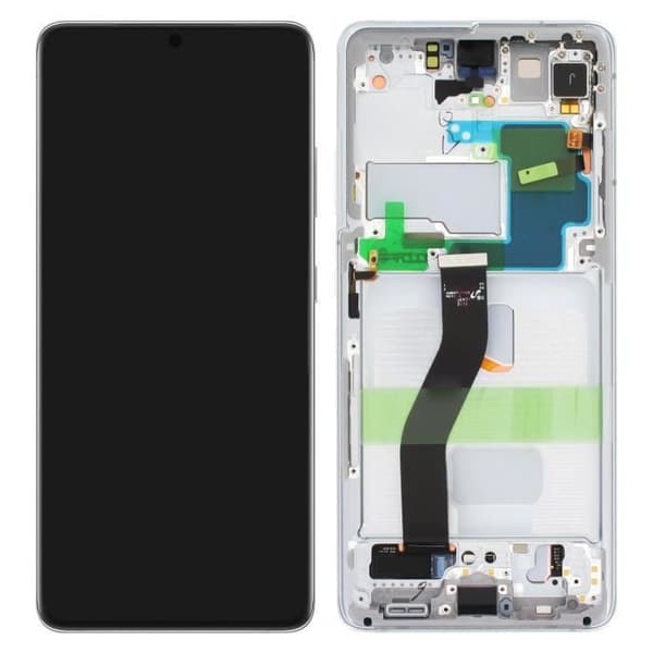 LCD-skärm - Samsung - Galaxy S21 Ultra - Original - Silver - Grå - 5000mAh