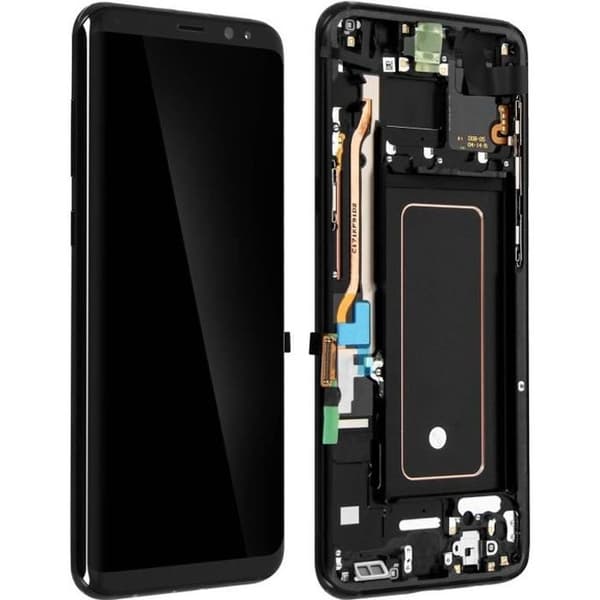 Galaxy S8 Plus LCD-skärm Touchglas Original Samsung Black Screen Block