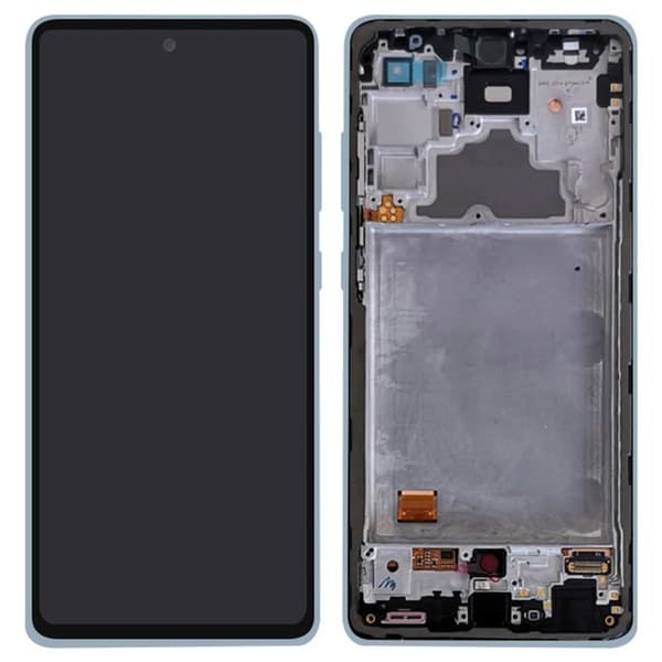 LCD-skärm - Samsung - Galaxy A72 - Original - Touchglas - Blå färg