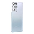 Miniatyrbild 2 av 4: Samsung S21 Ultra batteriskal Original Samsung Silver Phantom Grey Bakstycke
