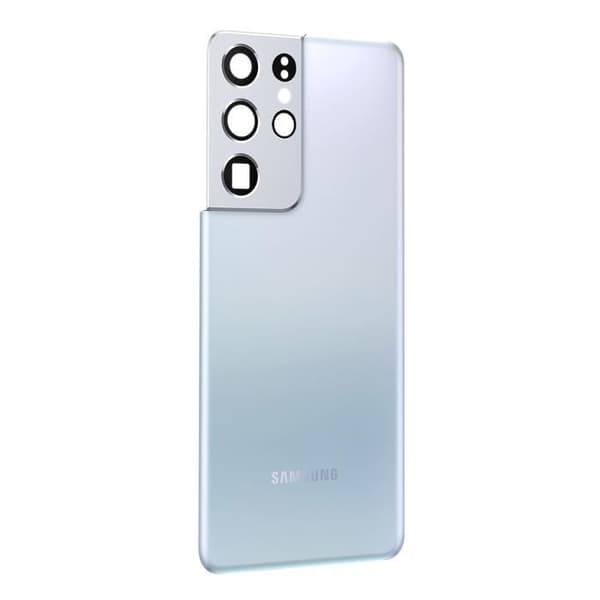 Samsung S21 Ultra batteriskal Original Samsung Silver Phantom Grey Bakstycke