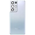Miniatyrbild 1 av 4: Samsung S21 Ultra batteriskal Original Samsung Silver Phantom Grey Bakstycke