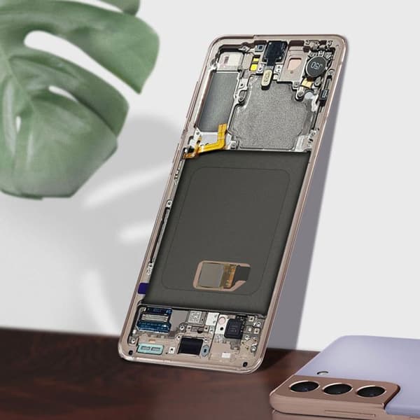 LCD-skärm - Samsung - Galaxy S21 - Original - Lila - Fullständig ersättning