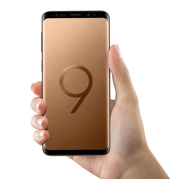 Komplett Block Samsung Galaxy S9 Original Touch Glas LCD-skärm Gult Guld