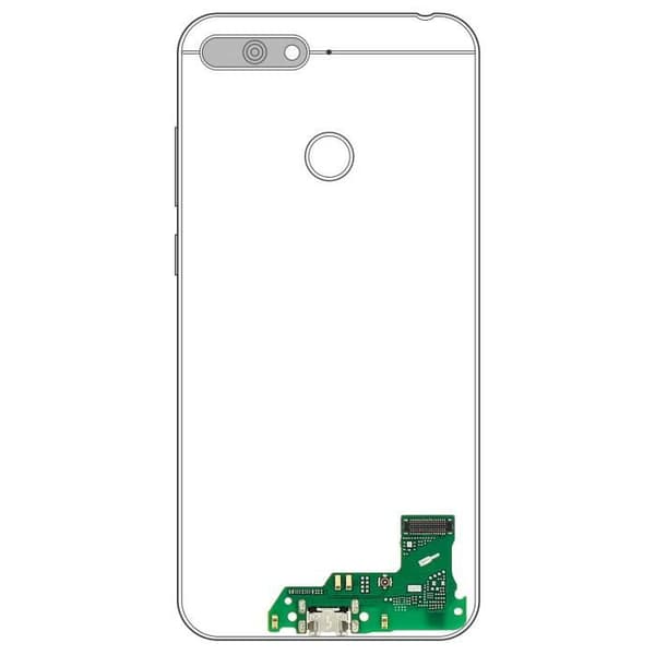 Kabel + Laddkontakt - HUAWEI - Honor 7A / Y6 (2018) - Micro-USB - Ersättning - Kompatibel