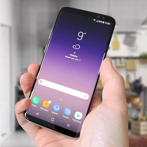 Samsung Galaxy S8 LCD-skärm Full Touch Block Original Samsung - rosa Rosa
