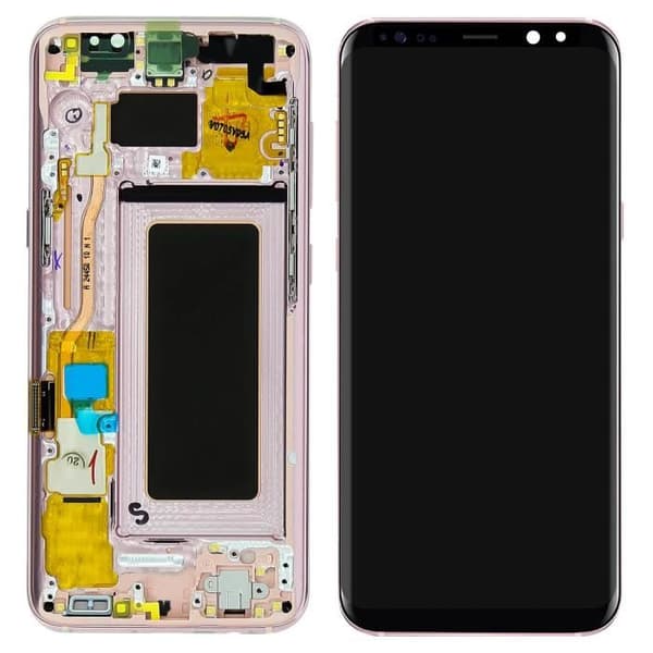 Samsung Galaxy S8 LCD-skärm Full Touch Block Original Samsung - rosa Rosa