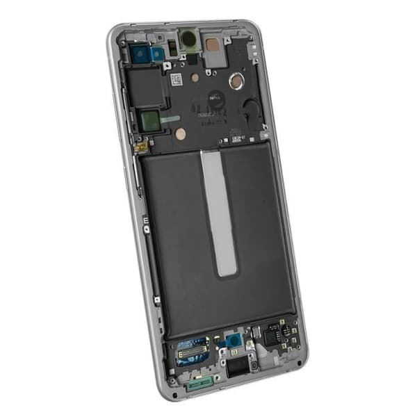 LCD-skärm - Samsung - Galaxy S21 FE - Original - Vit - 5,5 tum