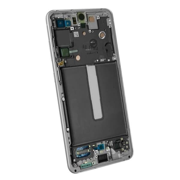 LCD-skärm - Samsung - Galaxy S21 FE - Original - Vit - 5,5 tum