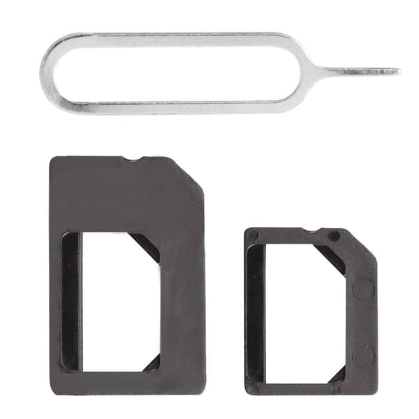 SIM-kortadapter - COLORFONE - Nano SIM Micro SIM Converter - Extraction Spike ingår - Svart
