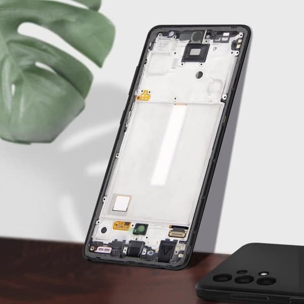 LCD-skärm - Samsung - Galaxy A52/A52s - Original - Svart - 5,5 tum