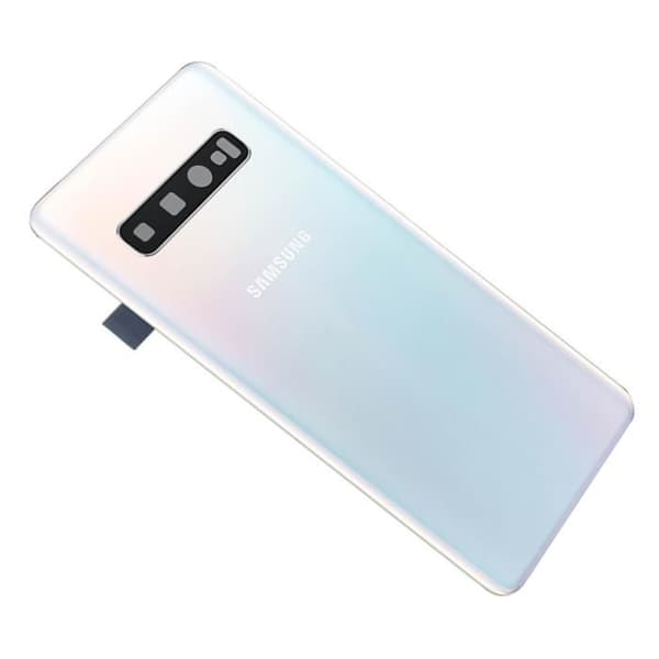 BatteriCache - Samsung - Galaxy S10 - Original - Vit - Bakre panel