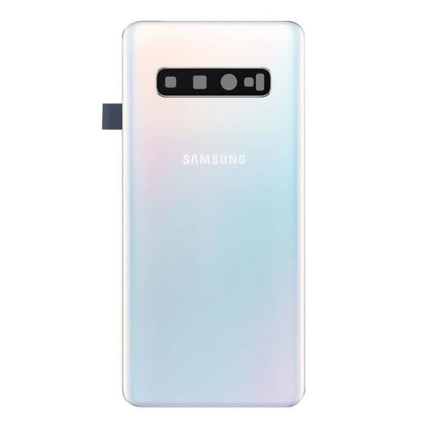 BatteriCache - Samsung - Galaxy S10 - Original - Vit - Bakre panel