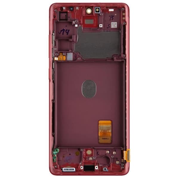 Komplett block Samsung Galaxy S20 FE 5G LCD-skärm Touchglas Original Röd