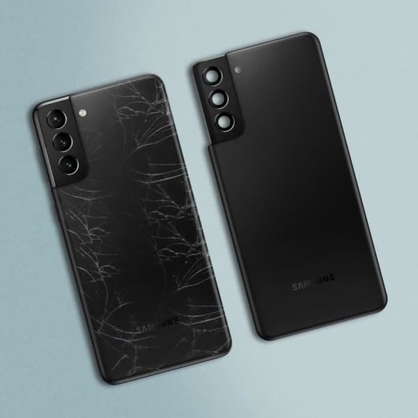 Samsung Galaxy S21 Batteriskal Original Samsung Bakskal Ghost Grey