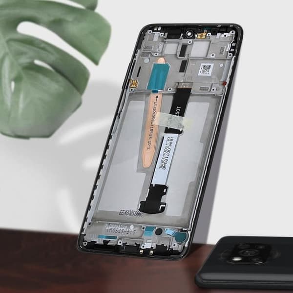 LCD-skärm - XIAOMI - Poco X3 - Original - Svart - Enkelt byte