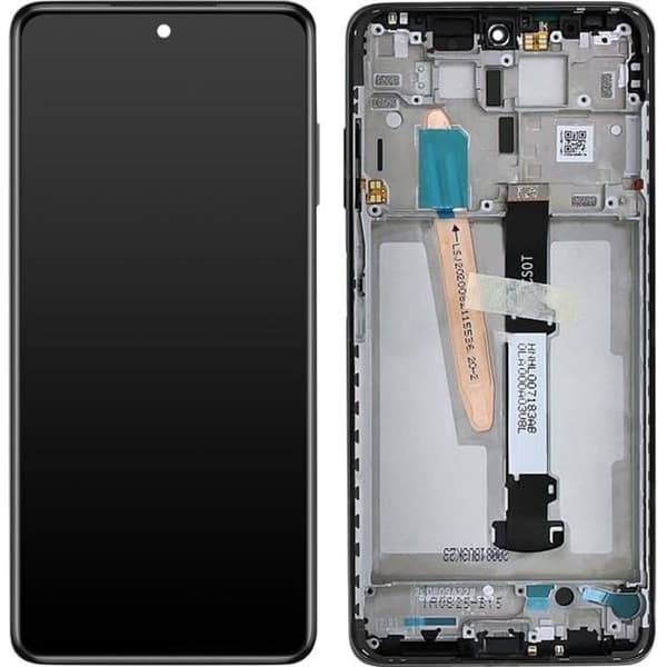 LCD-skärm - XIAOMI - Poco X3 - Original - Svart - Enkelt byte