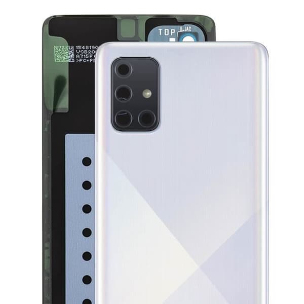Batteri Fack - Samsung - Galaxy A71 - Crush Prism Silver - Förenklad Installation - 20g