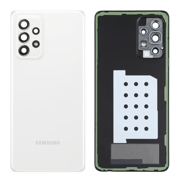 Batteri Cache - Samsung - Galaxy A52 - Vit - Reservdel - Integrerat Klistermärka