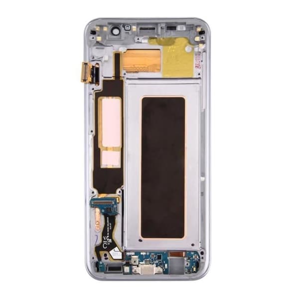 Block Komplett Galaxy S7 Edge LCD-skärm Touchglas Original rosa champagne Rosa