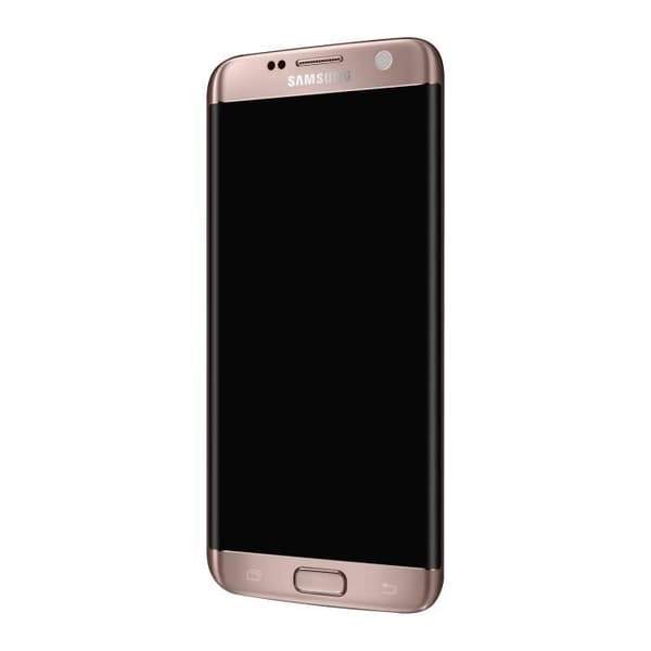 Block Komplett Galaxy S7 Edge LCD-skärm Touchglas Original rosa champagne Rosa
