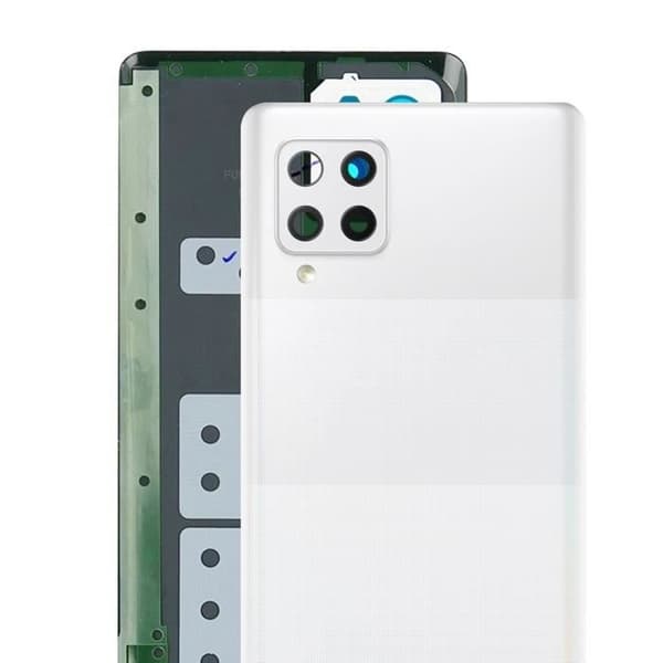Batterikapacitet - Samsung - Galaxy A42 5G - Vit - Reservdel - Inbyggt lim