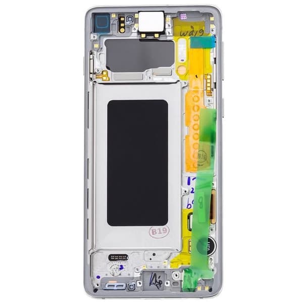 Komplett Block Samsung Galaxy S10 LCD Skärm Touchglas Original Vit